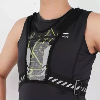 Эластичный дизайн Светоотражающий рюкзак для бега Сетчатый дышащий спортивный жилет для бега Фитнес