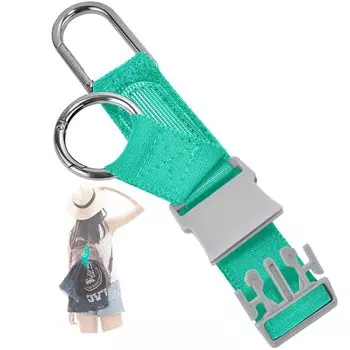 Эластичный дорожный ремень с 2 кольцами-крючками и держателем для куртки, ремень для чемодана, дорожные аксессуары, светло-зеленая пряжка,