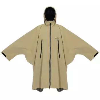 Эластичный дождевик-пончо с защитой от давления воды, цвет загар [Vastrand] для мужчин и женщин, 20 000 мм