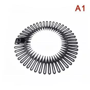 Эластичный Гибкий Гребень Ободок Легкая Роскошь Круглый Ободок Женский Фиксированная Прическа Пучок Головной Убор Аксессуары