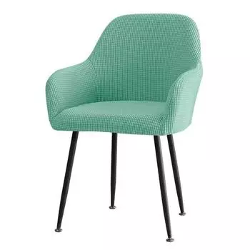 Эластичный изогнутый чехол на обеденный стул, чехол на стул с высоким подлокотником, все включено, всесезонный чехол на стул универсальной формы 1 piece