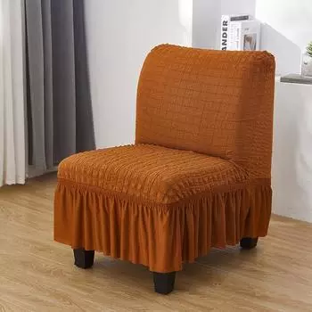 Эластичный катионный утолщенный чехол на стул без подлокотников Отель Ресторан Кофейня Стул Чехол на стул fat chair cover