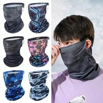 Эластичный крутой шарф для лица, висячие уши, велосипедная Балаклава, анти-УФ-повязка на голову, шарф для мужчин и женщин