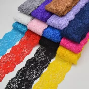 Эластичный кружевной водорастворимый цветок 2 ярда свадебное украшение своими руками темно-синий