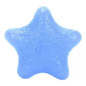 Эластичный мяч для захвата рукой в форме звезды для массажа пальцев, тренировки запястья, снятия стресса, сжимаемый мяч, синий синий