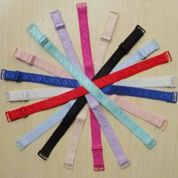 Эластичный нижнее белье ярких цветов, кружевной эластичный ремень для бюстгальтера шириной 1,5 см, мягкий и удобный женский ремень для бюстгальтера Width1.5cm телесный