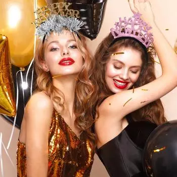 Эластичный обруч для волос Yousheng для мужчин и женщин, новогодняя повязка на голову, украшение на новый год, универсальный аксессуар для волос