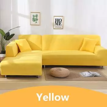 Эластичный однотонный чехол для дивана для гостиной, универсальный чехол для дивана из спандекса, секционный чехол для мебели, чехол на 1/2/3/4 места 1pc 1-Seat 90-140cm