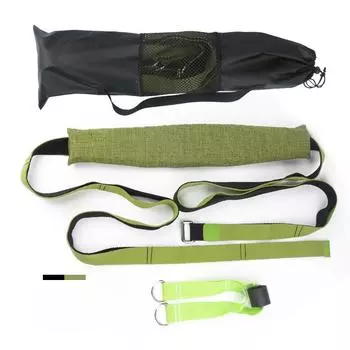 Эластичный пояс для йоги, одно слово, раздельная нога, тренажер для жима и растяжки, открывающаяся нижняя часть талии, вспомогательные приспособления для натяжения веревки