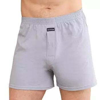 Эластичный пояс с высокой талией, тонкие мужские трусы, однотонные свободные шорты, трусы M серый