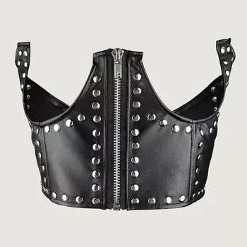 Эластичный пояс в стиле панк, универсальный эластичный женский декоративный широкий пояс с молнией One Size чёрный