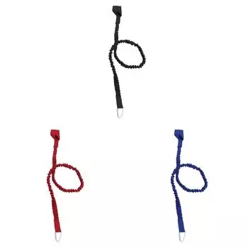 - Эластичный поводок для удочки с крючком (черный)