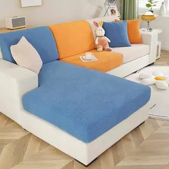 Эластичный простой жаккардовый чехол для дивана, нескользящий простой современный чехол для дивана, универсальный универсальный чехол для четырех сезонов, универсальный 65-85cm*65-95cm*5-20cm хаки