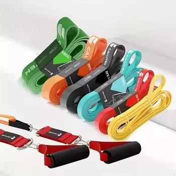 Эластичный ремень для фитнеса, мужской ремень сопротивления, тянущийся ремень, силовая тренировка, тянущая веревка, вспомогательный ремень для подтягивания, женский эластичный ремень жёлтый