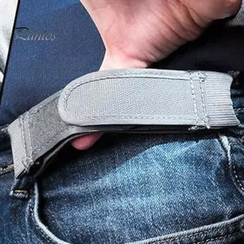 Эластичный ремень для мужчин и женщин, без пряжки, невидимый мягкий регулируемый ремень, однотонная застежка, эластичный материал, сверхмягкая подкладка, пояс M чёрный