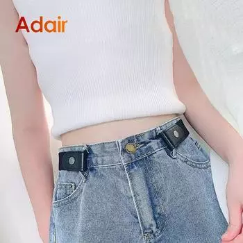 Эластичный ремень для женщин без пряжки, эластичные джинсы, брюки, платье на талии для взрослых, пояс высокого качества, модный брючный ремень DT023 70cm