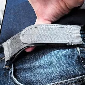 Эластичный ремень Yousheng для мужчин и женщин, без пряжки, мягкий, невидимый, регулируемый, однотонный, с застежкой-лентой, эластичный материал, сверхмягкая подкладка, пояс S чёрный