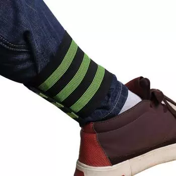 Эластичный ремешок безопасности для велосипеда, светоотражающий ремень для ноги one size