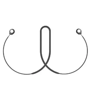 Эластичный ремешок для наушников с защитой от потери, мягкий ремешок, шнур, висящая веревка на шею, совместимая с Sony Wf-c500 красный