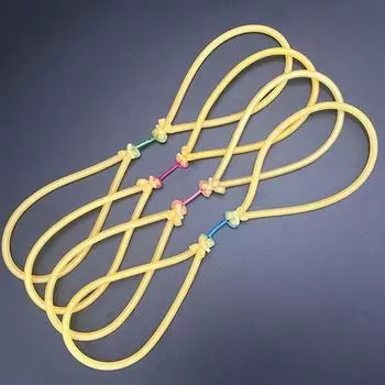 Эластичный резиновый ремешок для рыбалки, замена катапульты, использование на рыболовном гарпуне One size жёлтый