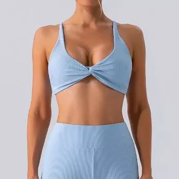 Эластичный спортивный бюстгальтер-майка S