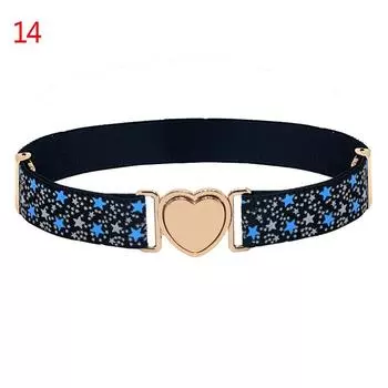 Эластичный стрейч детский регулируемый пояс для платьев для девочек 14