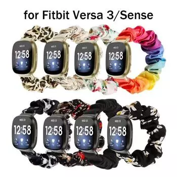 Эластичный тканевый ремешок для Fitbit Versa 3, тканый ремешок для женщин и девочек, резинка для волос, ремешок для часов для Fitbit Versa 3/Fibit sense correa