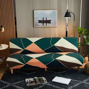 Эластичный универсальный чехол для дивана без подлокотников, складной чехол для дивана-кровати, чехол для дивана, ленивое полотенце для дивана 100-150cm
