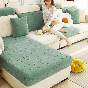 Эластичный универсальный чехол для дивана, тканевый простой современный чехол для дивана, четырехсезонный универсальный чехол на спинку, утолщенный S