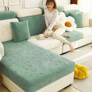 Эластичный универсальный чехол для дивана, тканевый простой современный чехол для дивана, четырехсезонный универсальный чехол на спинку, утолщенный S