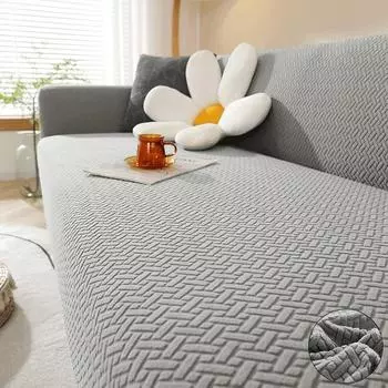 Эластичный жаккардовый чехол для дивана, эластичный чехол для дивана, секционный чехол для дивана в форме буквы L, угловой чехол для гостиной на 1/2/3/4 места 1 Seater