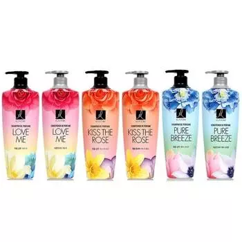 Эластин Духи (Шампунь/ополаскиватель) 600 мл 6 видов Выбрать 1 Love Me Shampoo