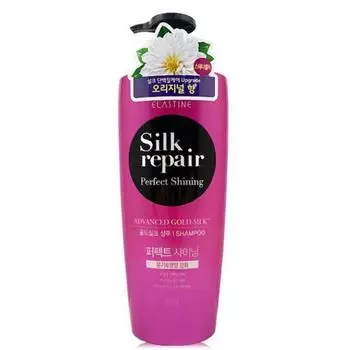 Эластиновый шелк, восстанавливающий идеальный блеск, 550 мл, золотой шелк, 1 шт.