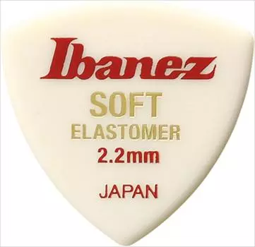 Эластомерный медиатор Ibanez серии EL, медиатор Toray DuPont EL4ST22, форма онигири SOFT, 2,2 мм