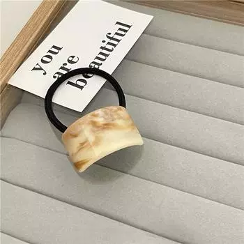 Элегантная ацетатная прямоугольная резинка для волос для девочек, корейские женские эластичные резинки для волос, резинка для хвоста, модные аксессуары для волос One Size