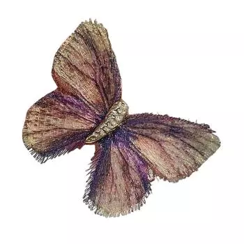 Элегантная брошь-бабочка с вышитыми деталями для женщин, в древнем стиле, для украшения костюма и шарфа, аксессуар для одежды красный