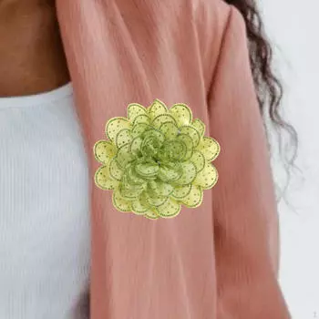 Элегантная брошь-цветок из ткани для подарка на День святого Валентина, вечеринки, фестиваля