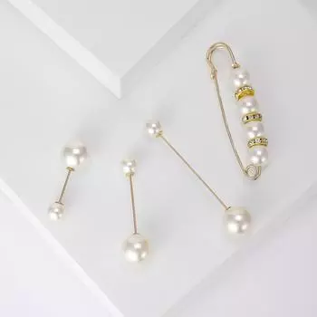 Элегантная брошь из сплава темперамент, простая женская одежда, корсаж, антибликовый жемчужный жемчуг