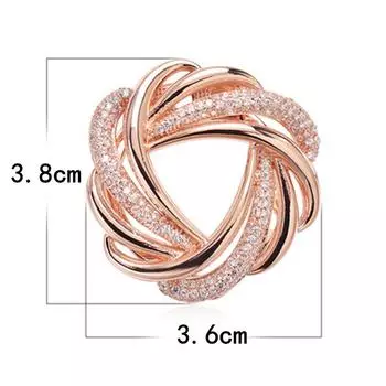 Элегантная брошь с бриллиантами и пряжка для шарфа — универсальная высококачественная булавка для женщин