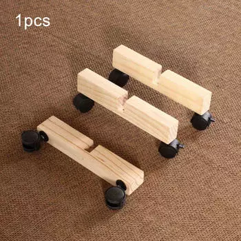 Элегантная деревянная подставка для экрана с прочным основанием Brown