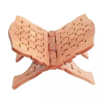 Элегантная деревянная подставка для священных текстов. Идеально подходит для Корана, Гиты, Библии, Гуру Грантх