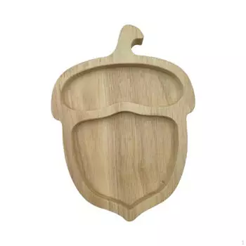 Элегантная деревянная сервировочная тарелка для закусок и снэков pinecone