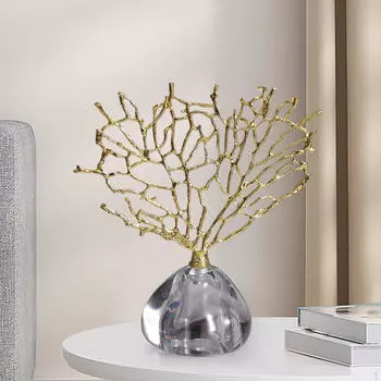 Элегантная древесная скульптура для домашнего декора - статуэтка процветания S