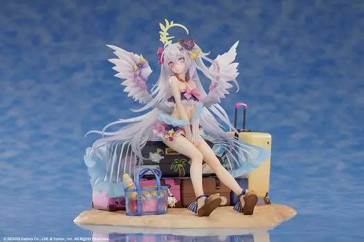 Элегантная фигурка Blue Archive Azusa высотой 190 мм с нимбом и масштабом из АБС-пластика - Blue Archive- (купальник) приблизительно. (включая пьедестал) ПВХ, 1/7