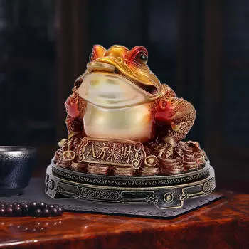 Элегантная фигурка жабы богатства - настольное украшение ручной работы для домашнего декора Style B