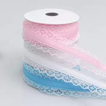 Элегантная и изысканная 3 см однотонная кружевная лента для одежды, свадебных аксессуаров, цветочного букета, подарочного банта, кружевной ленты с оборками, поделки, изготовление лент 3cm*10 Yards