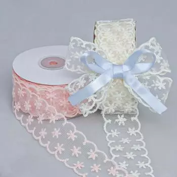 Элегантная и изысканная кружевная вышивка, сетка, кружево, ручная работа, одежда, бант, пояс, манжеты, вырез, декоративные ленты, поделки, изготовление лент 3.5cm*10 Yards