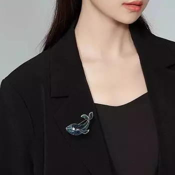 Элегантная индивидуальная брошь-кит, корсаж, высококлассный темпераментный костюм, булавка, ювелирные изделия, аксессуары для женщин, подарок на свадьбу