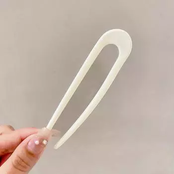 Элегантная китайская заколка для волос U-образной формы: Женский пучок, декоративная вставка-гребень, премиальный аксессуар для волос