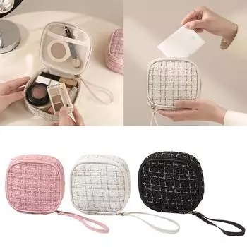 Элегантная косметичка для женщин. Модная и практичная косметичка. Сумка для хранения для путешествий и повседневного использования. белый